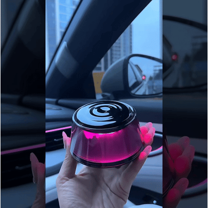 Tech Driver Gear Smart Car Diffuser – Auto Spray Aromatherapy, Mountain Snow Ambient Light, Long-Lasting Fresh Air