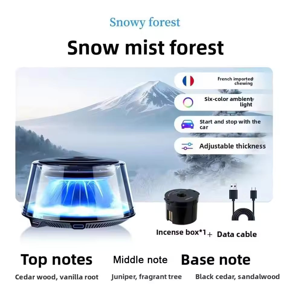 Snow Mountain Smart Car Fragrance Diffuser