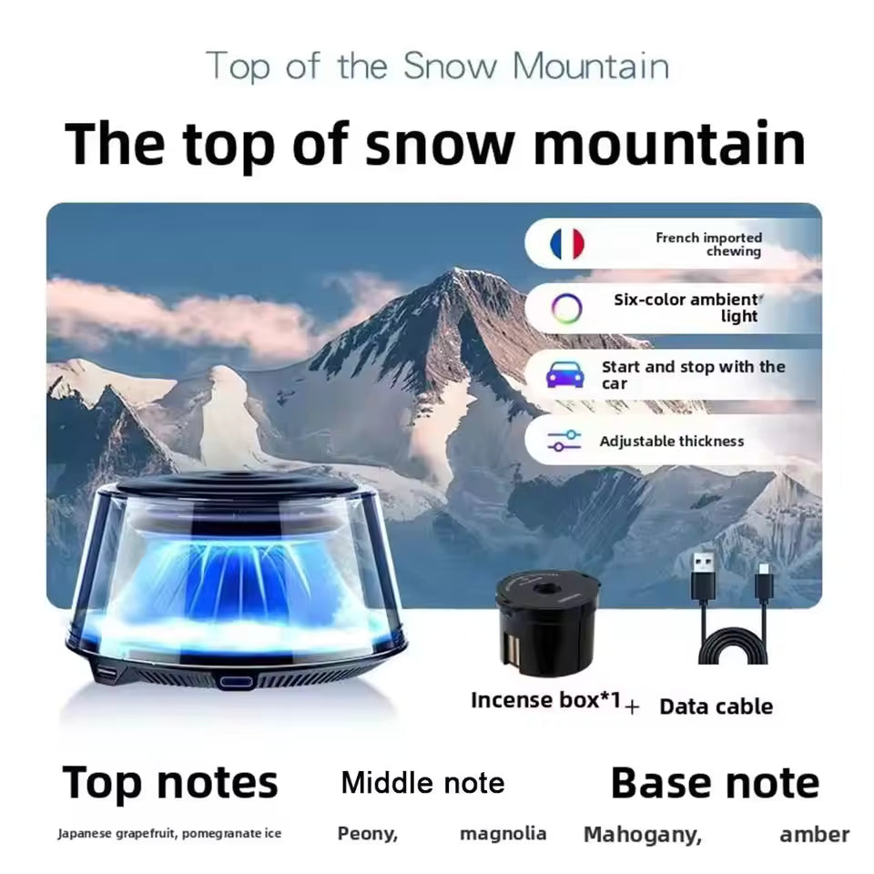 Snow Mountain Smart Car Fragrance Diffuser