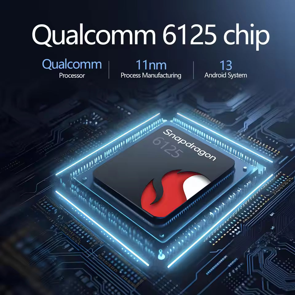 Tech Driver Gear Android 13 AI Box – Universal Wireless CarPlay, 8GB+256GB, LTE 4G, Round Touch Display